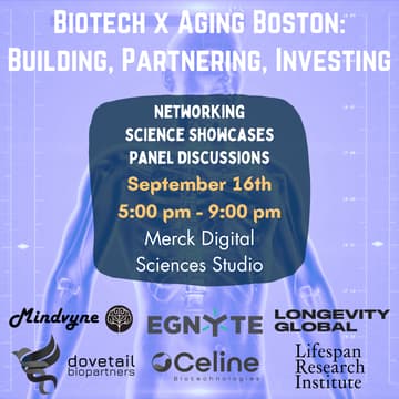 Cover Image for Biotech x Aging Boston: Building, Partnering, Investing