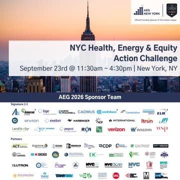 Cover Image for AEG NYC Health, Energy & Equity Action Challenge @ Climate Week NYC