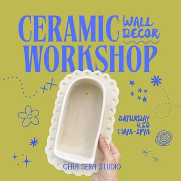 Cover Image for Ceramic Wall Decor Workshop with Cera Sera Studio