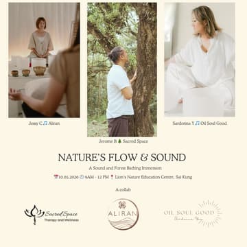 Cover Image for Nature's Flow & Sound: A Sound and Forest Bathing Immersion