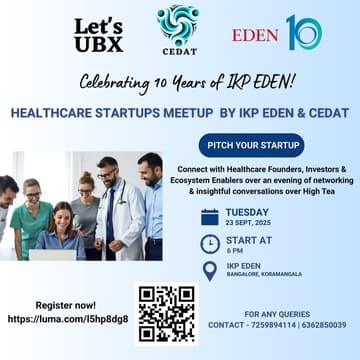 Cover Image for Healthcare Startups Meetup by IKP EDEN & CEDAT