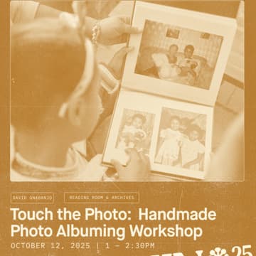 Cover Image for Touch the Photo: Handmade Photo Albuming Workshop with David Onabanjo