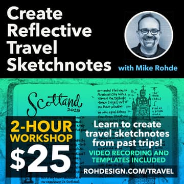 Cover Image for Reflective Travel Sketchnotes Workshop