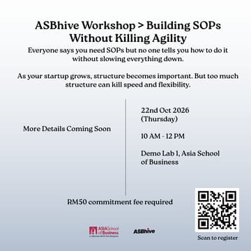 Cover Image for ASBhive Workshop : Building SOPs Without Killing Agility