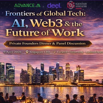 Cover Image for Panel Discussion & Private Founders Dinner - Frontiers of Global Tech: AI, Web3 & the Future of Work