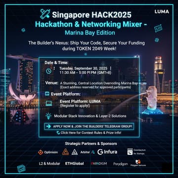 Cover Image for 🛠️ Singapore HACK2025 | Hackathon & Networking Mixer - Marina Bay Edition