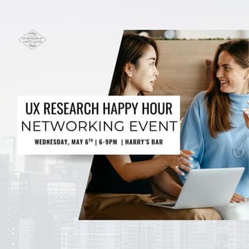 Cover Image for UX Research Happy Hour Networking Event - Seattle!