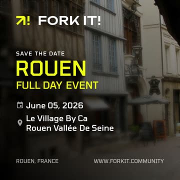 Cover Image for Fork it! Full Day Event Rouen, France 2026 | Tech Conferences