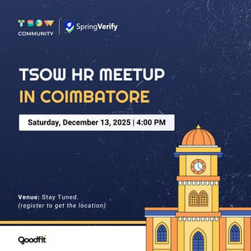 Cover Image for TSOW HR Meetup in Coimbatore
