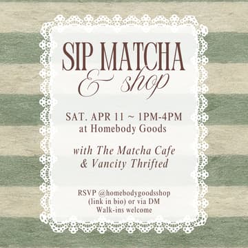 Cover Image for Sip Matcha & Shop With Us!