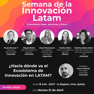 Cover Image for PANEL: ¿Hacia dónde va el Ecosistema de Innovación en LATAM?
