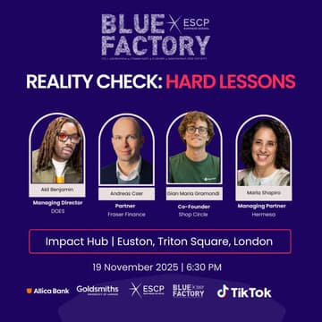 Cover Image for Entrepreneurship Festival - Reality Check: Hard Lessons