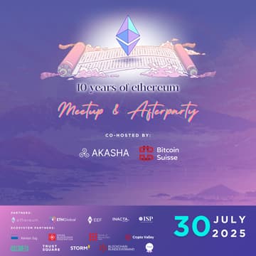 Cover Image for Ethereum 10Y Anniversary Zug