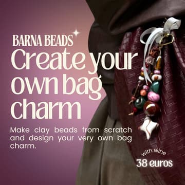 Cover Image for Creative workshop: Create your own bag charm- with wine🍷✨