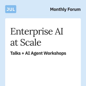 Cover Image for Enterprise AI at Scale: Talks + AI Agent Workshops