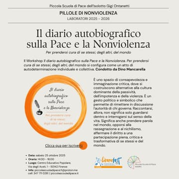 Cover Image for Il diario autobiografico sulla Pace e la Nonviolenza.
