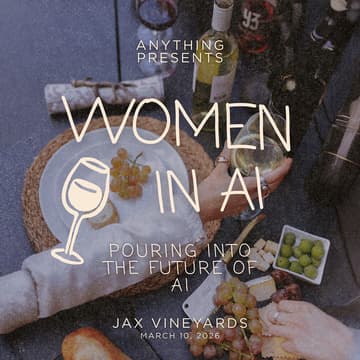 Cover Image for Women in AI: San Francisco Happy Hour hosted by Anything & Jax Vineyards