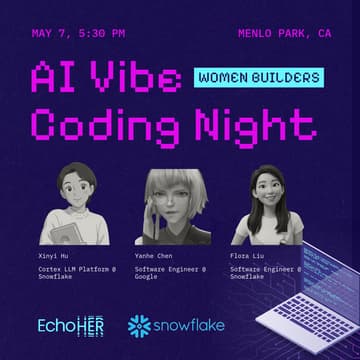 Cover Image for AI Vibe Coding Night for Women Builders (In-person & Virtual)