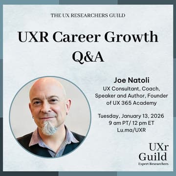 Cover Image for UXR Career Growth Q&A