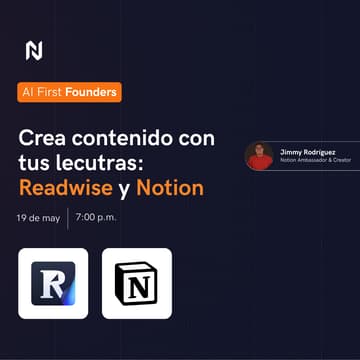 Cover Image for Crea contenido con tus lecturas: Readwise y Notion