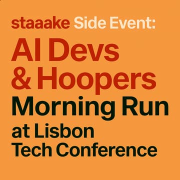 Cover Image for staaake Side Event: AI Devs & Hoopers Morning Run at Lisbon Tech Conference