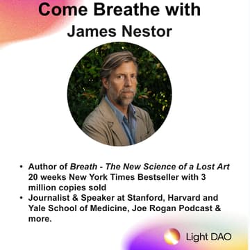 Cover Image for Light Dao Salon: Come Breathe With James Nestor (Lisbon)