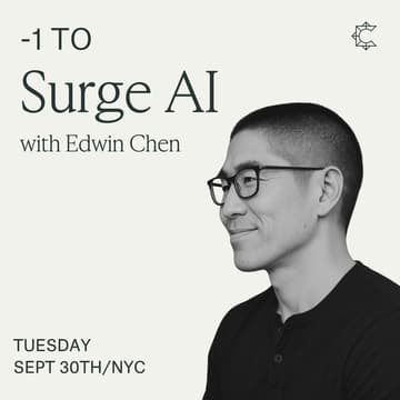 Cover Image for -1 to Surge AI with Edwin Chen