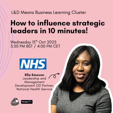 Cover Image for How to influence senior leaders in 10 minutes!