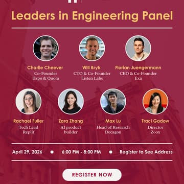 Cover Image for Harvard Alumni in Tech Leaders in Engineering Panel