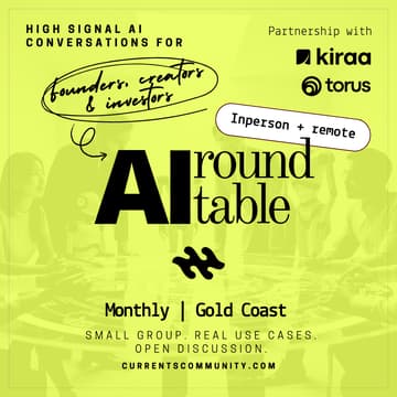 Cover Image for AI Roundtable by Currents | Private Session In-Person + Online