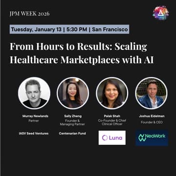 Cover Image for JPM week 2026: Scaling Healthcare Marketplaces with AI
