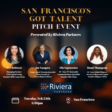 Cover Image for 🎤 San Francisco's Got Talent: Founder Edition Pitch Event
