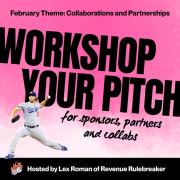 Cover Image for Pitch Workshop: Sponsors, Collaborations and Partnerships