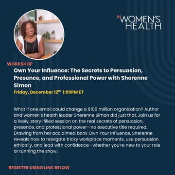 Cover Image for Own Your Influence: The Secrets to Persuasion, Presence, and Professional Power with Sherenne Simon