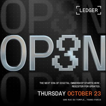 Cover Image for Save the Date ~ Ledger OP3N 2025