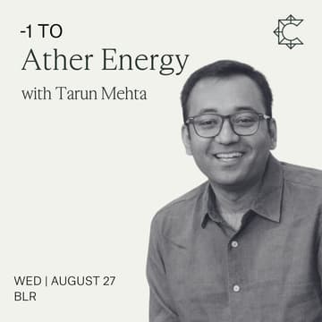 Cover Image for -1 To Ather Energy With Tarun Mehta