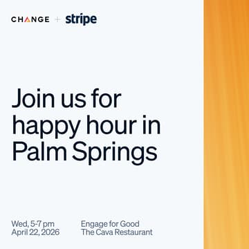 Cover Image for Happy Hour at Engage for Good: Hosted by Stripe & Change