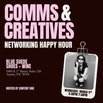 Cover Image for Comms + Creatives Networking Happy Hour