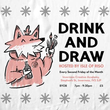 Cover Image for Drink and Draw hosted by Isle of Riso