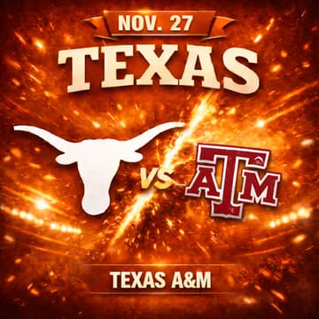 Cover Image for Texas Longhorns vs Texas A&M Aggies @ Kyle Field, College Station, Texas