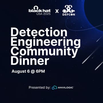 Cover Image for Detection Engineering Community Dinner