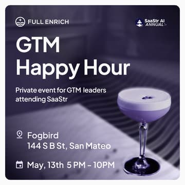 Cover Image for GTM Happy Hour - SaaStr