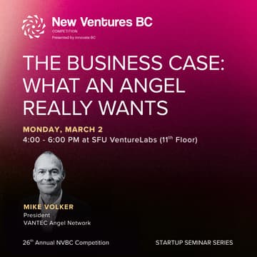 Cover Image for Startup Seminar Series: The Business Case - What an Angel Really Wants