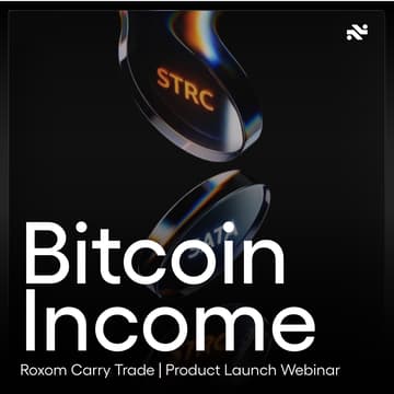 Cover Image for Bitcoin Income by Roxom - Carry Trade Launch