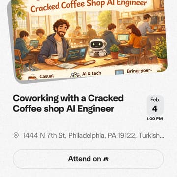 Cover Image for Coworking with a Cracked Coffee shop AI Engineer