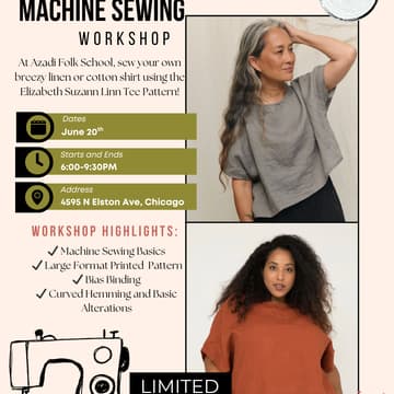 Cover Image for Machine Sewing: The Linn Tee