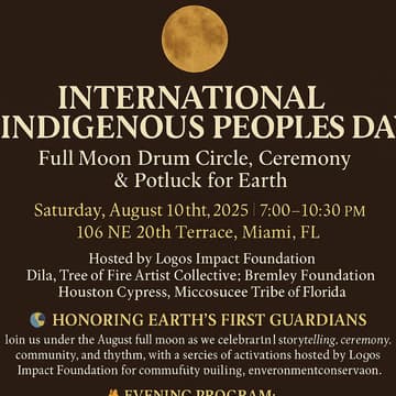 Cover Image for 🌕INTERNATIONAL INDIGENOUS PEOPLES DAY