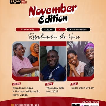 Cover Image for Griot & Bards #GABNovember