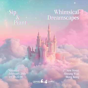 Cover Image for Sip & Paint: Whimsical Dreamscapes