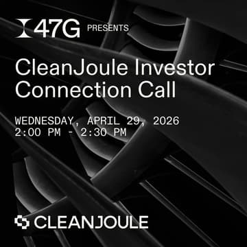 Cover Image for CleanJoule Investor Connection